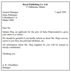 Request for reference letters 5 Request for reference letters