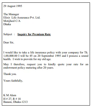 Applying for jobs 23 Bank and Insurance Letters