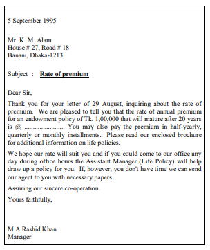 Applying for jobs 25 Bank and Insurance Letters