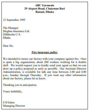 Bank and Insurance Letters