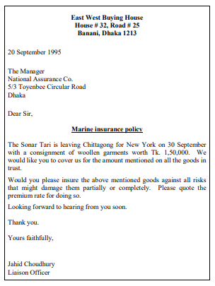 Bank and Insurance Letters