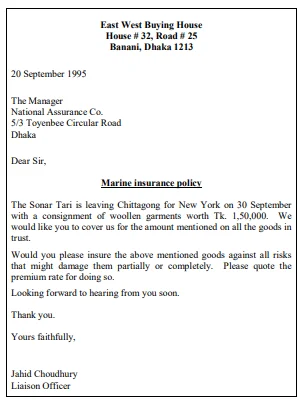 Bank and Insurance Letters