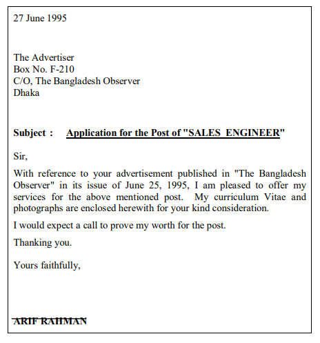 Applying for jobs