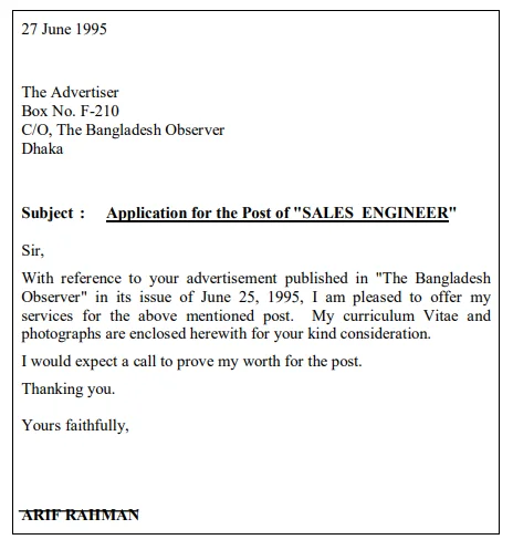 Applying for jobs