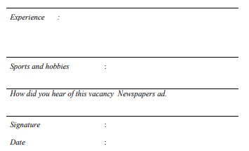 Applying for jobs
