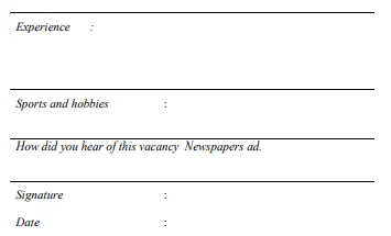 Applying for jobs