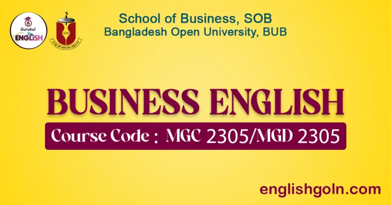BUSINESS ENGLISH