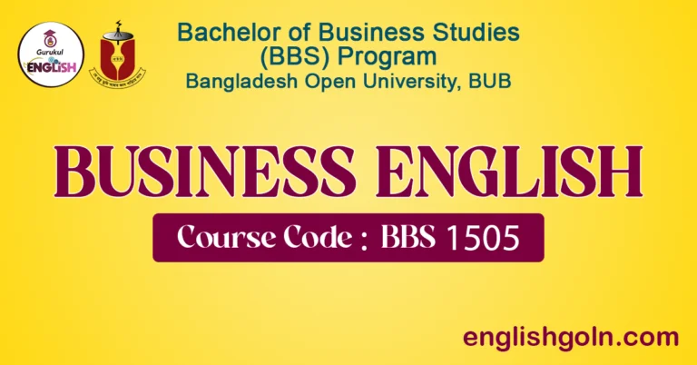 BUSINESS ENGLISH BBS 1505