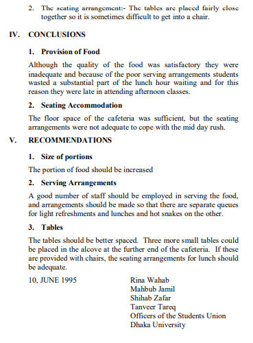 Designing effective format and outlines formal reports