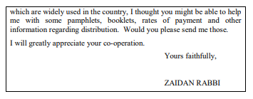 ELECTIONS TO OFFICE 12 Inquiry Letters