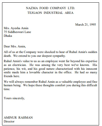 Letters of Good Relations