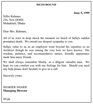 Letters Conveying Bad News, Sympathy, and Refusing Appointments to Jobs