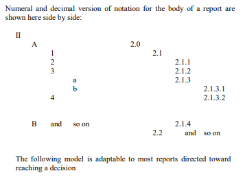 Designing effective format and outlines formal reports