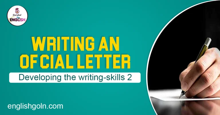 Writing an official letter