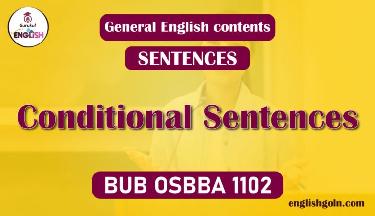 Conditional Sentences