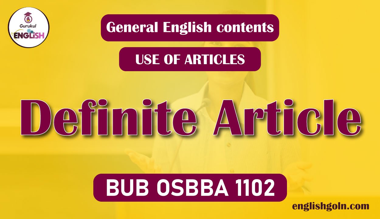 Definite Article