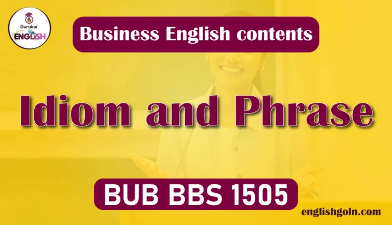 Idiom and Phrase