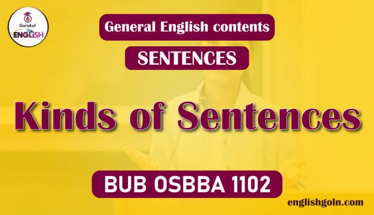 Kinds of Sentences