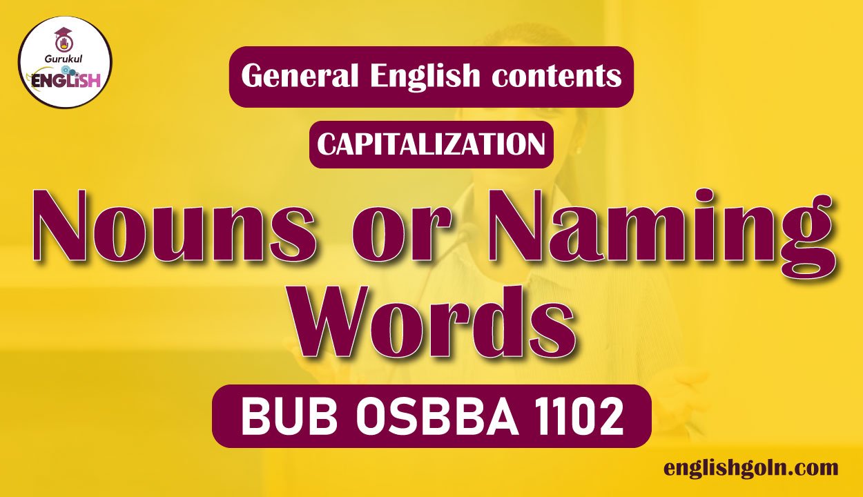 Nouns or Naming Words