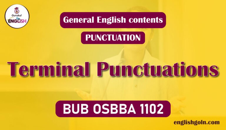 Terminal Punctuations