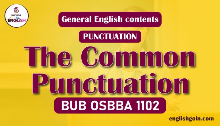 The Common Punctuation