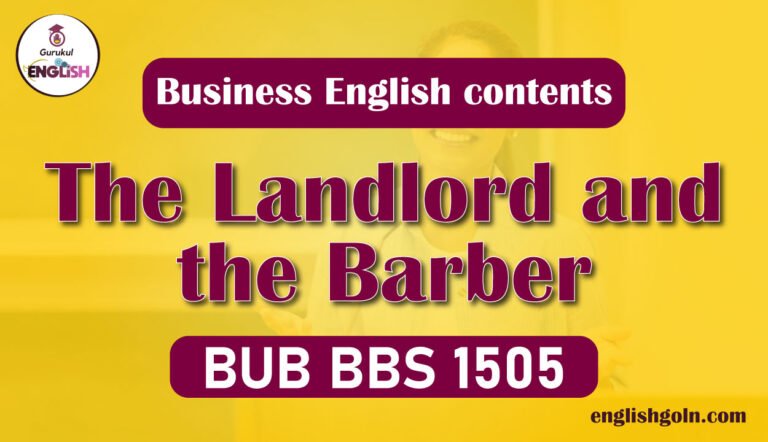 The Landlord and the Barber