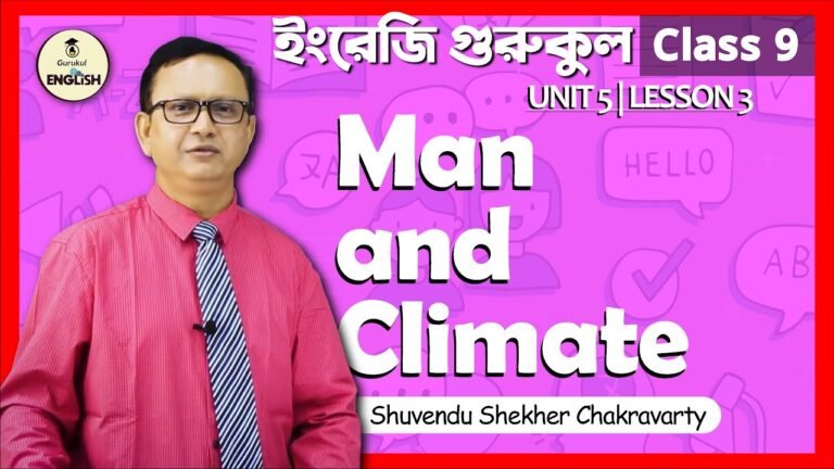 Man and Climate | SSC English 1st Paper, Unit 5, Lesson 3